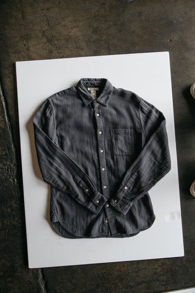 Hiroshi Kato The Ripper Waffle Double Gauze Shirt / Charcoal-nineNORTH | Men's & Women's Clothing Boutique