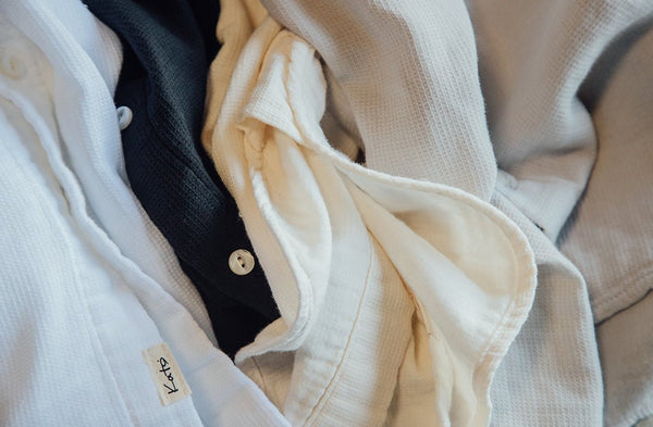 Hiroshi Kato The Ripper Waffle Double Gauze Shirt / White - nineNORTH | Men's & Women's Clothing Boutique