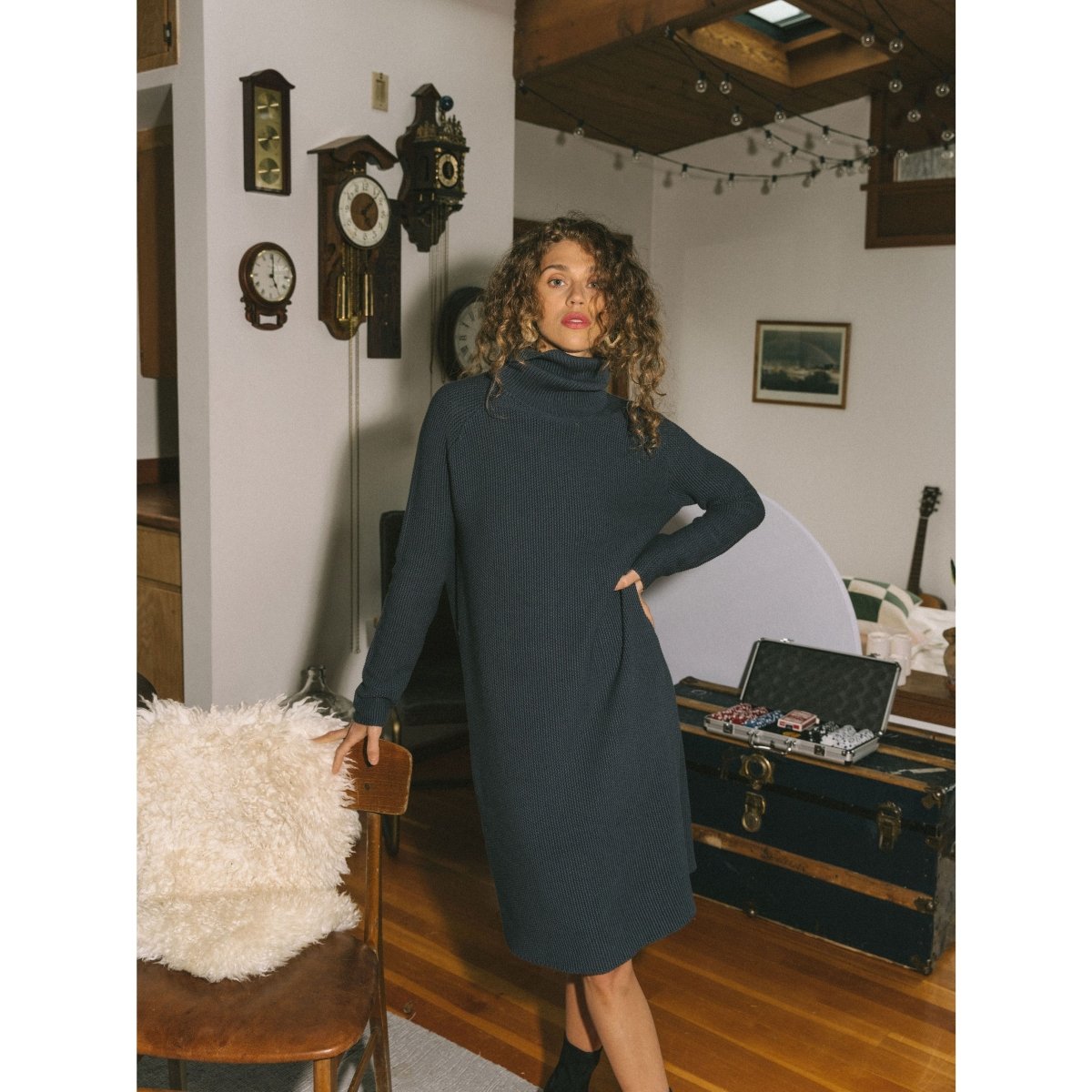 Jackson Rowe Romy Sweater Dress / Grey Whale-nineNORTH | Men's & Women's Clothing Boutique