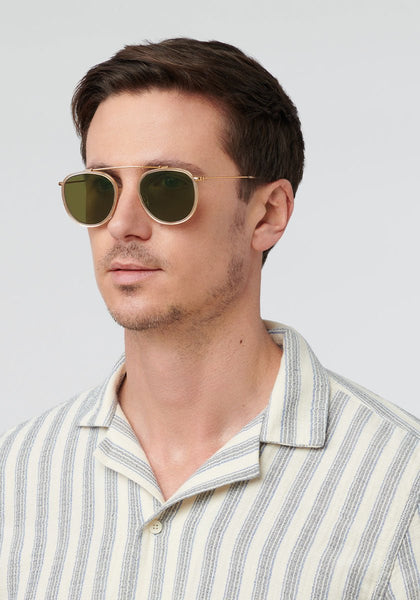 Krewe Chartres / Crystal 24k Polarized Sunglasses-nineNORTH | Men's & Women's Clothing Boutique