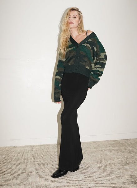 LNA Camo Jacquard Cardigan-nineNORTH | Men's & Women's Clothing Boutique