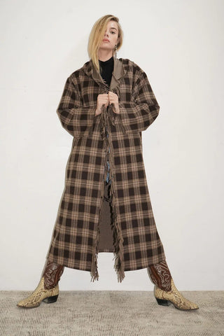 LNA Dutton Plaid Coat / Brown Plaid-nineNORTH | Men's & Women's Clothing Boutique