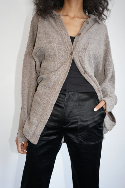 LNA Kasper Sherpa Terry Shirt Jacket / Shitake Brown-nineNORTH | Men's & Women's Clothing Boutique