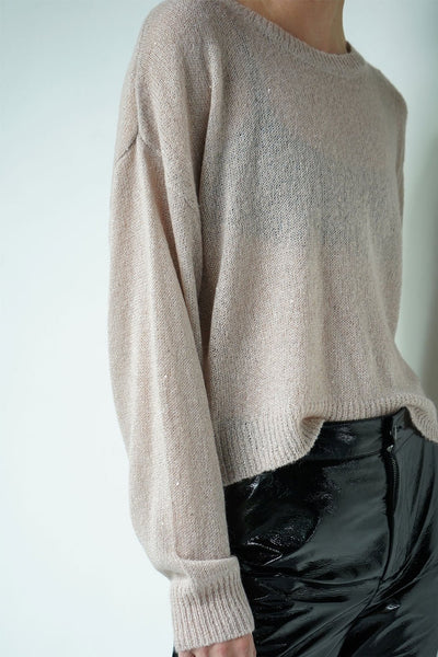 LNA Sheye Sparkle Sweater / Prosecco-nineNORTH | Men's & Women's Clothing Boutique