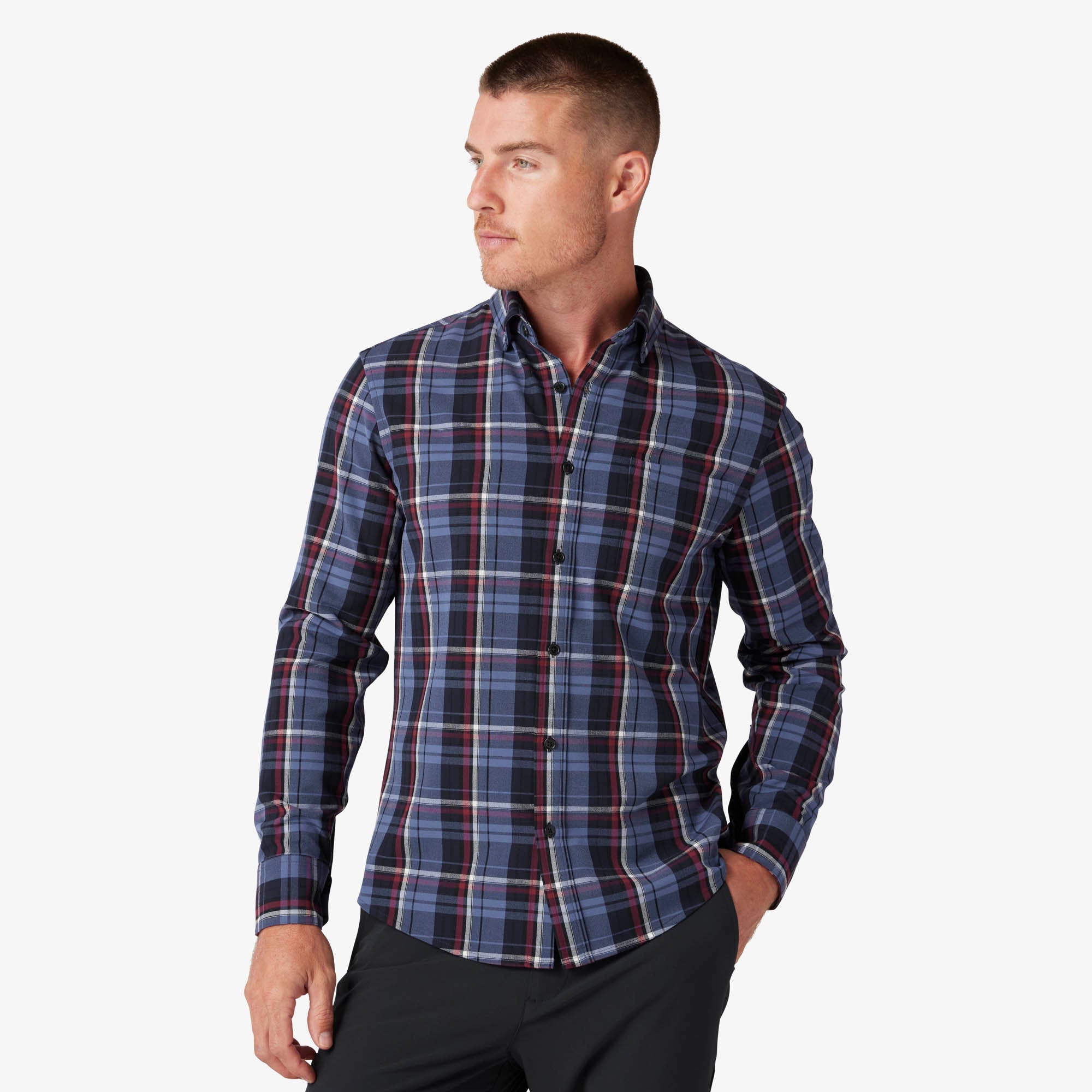 Mizzen+Main City Flannel / Coastal Fjord Bryant Plaid-nineNORTH | Men's & Women's Clothing Boutique