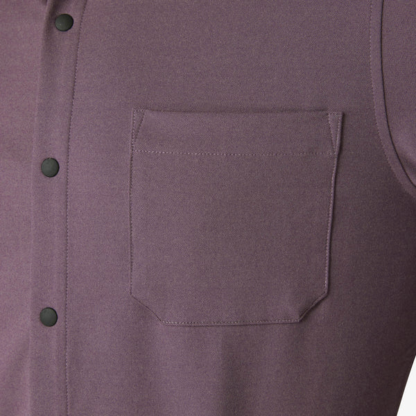 Mizzen+Main Nolan Knit Snap Front Shirt / Plum Heather-nineNORTH | Men's & Women's Clothing Boutique
