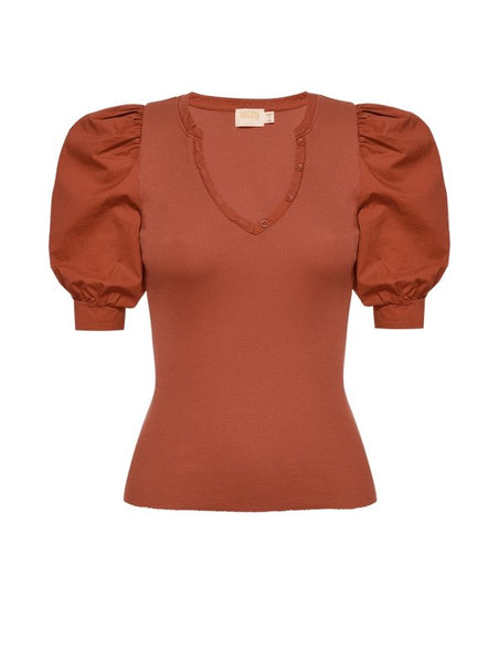 Nation LTD Natalie Puff Sleeve Tee / Tajin-nineNORTH | Men's & Women's Clothing Boutique