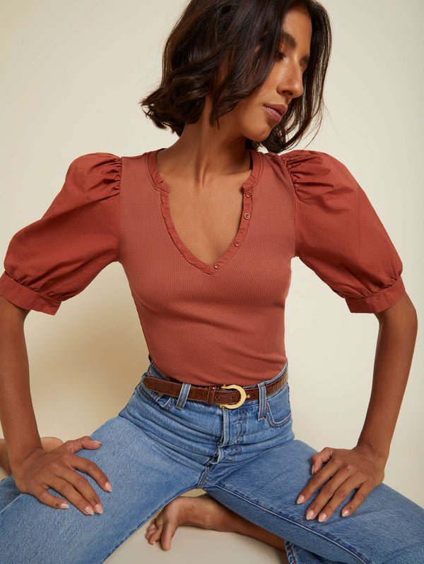 Nation LTD Natalie Puff Sleeve Tee / Tajin-nineNORTH | Men's & Women's Clothing Boutique
