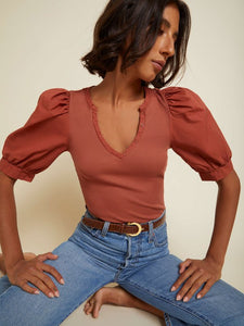 Nation LTD Natalie Puff Sleeve Tee / Tajin-nineNORTH | Men's & Women's Clothing Boutique