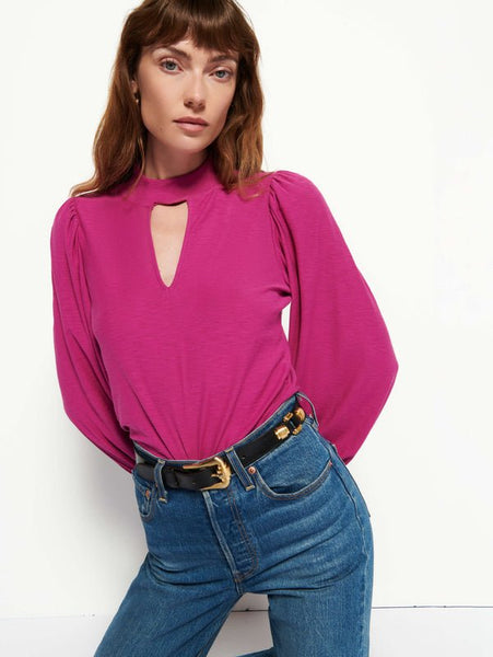 Nation LTD Shelby Cut Out Tee / Miss Magenta - nineNORTH | Men's & Women's Clothing Boutique