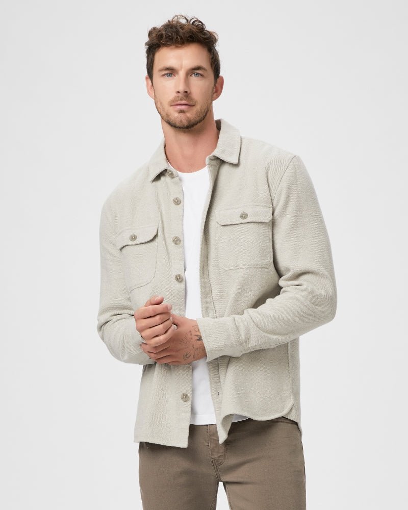PAIGE Wilbur Overshirt / Cracked Pearl - nineNORTH | Men's & Women's Clothing Boutique
