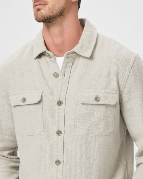 PAIGE Wilbur Overshirt / Cracked Pearl - nineNORTH | Men's & Women's Clothing Boutique