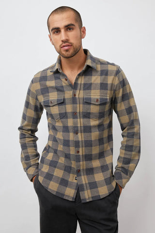 Rails Sampson Buttondown / Wheat Concrete-nineNORTH | Men's & Women's Clothing Boutique