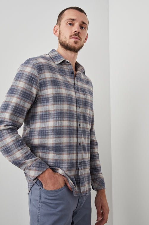 Rails Sussex Shirt / Arrowroot Flint Melange-nineNORTH | Men's & Women's Clothing Boutique