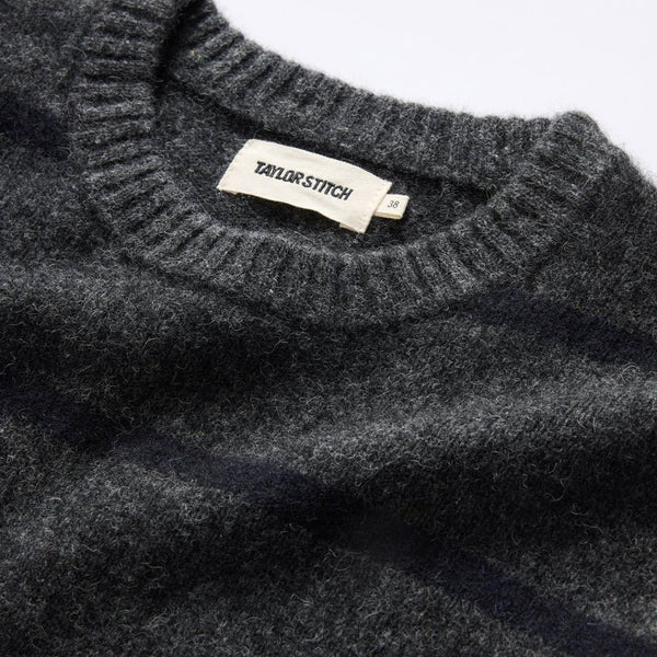 Taylor Stitch Lodge Sweater / Charcoal Stripe-nineNORTH | Men's & Women's Clothing Boutique