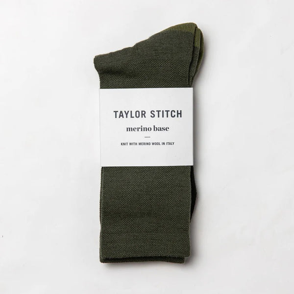 Taylor Stitch The Merino Sock / Olive-nineNORTH | Men's & Women's Clothing Boutique