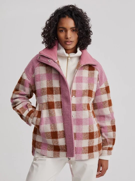 Varley Alma Jacket / Caramel Midi Check-nineNORTH | Men's & Women's Clothing Boutique