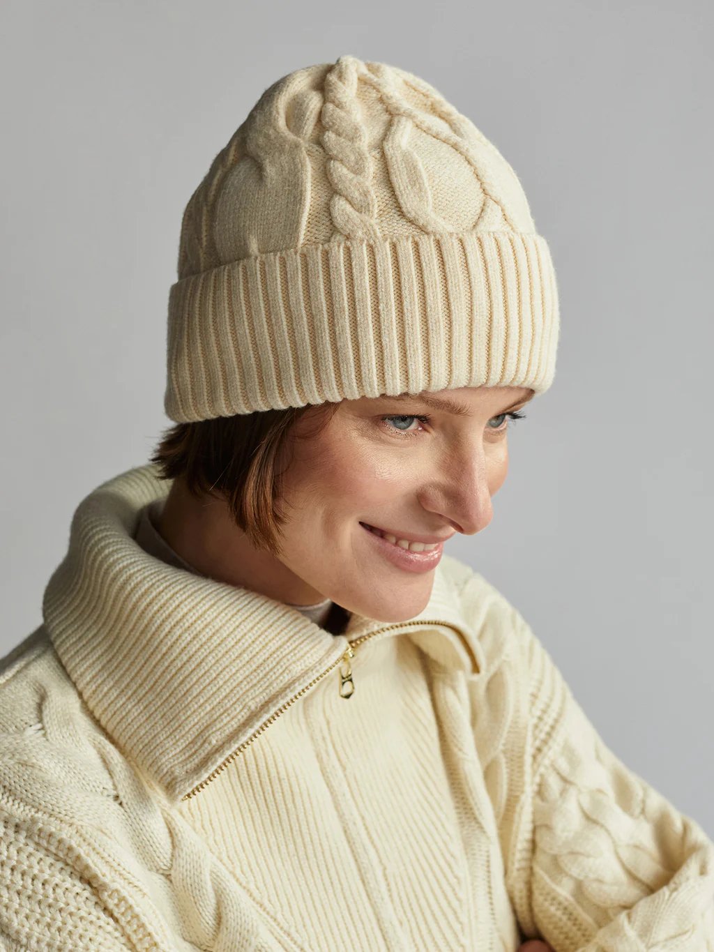 Varley Chamond Cable Beanie / Whitecap Grey-nineNORTH | Men's & Women's Clothing Boutique