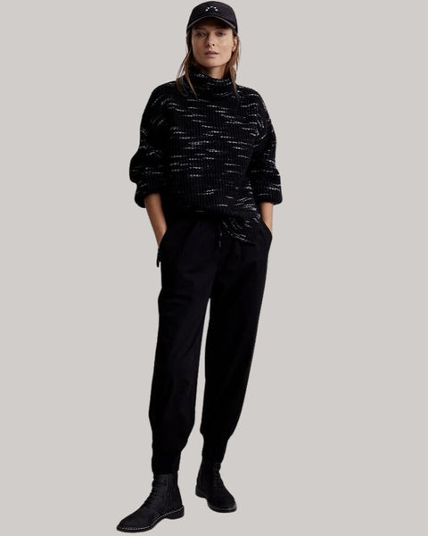 Varley Marlena Knit Pullover / Black & Snow White - nineNORTH | Men's & Women's Clothing Boutique