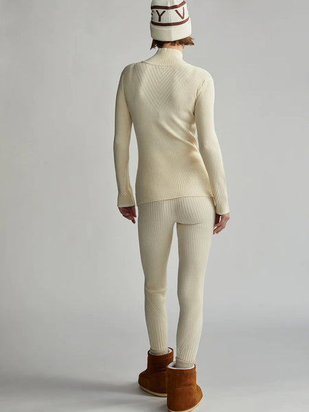 Varley Mocado Rib Knit Legging / Whitecap Grey - nineNORTH | Men's & Women's Clothing Boutique