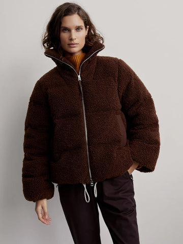 Varley Wilkins Sherpa Puffer Jacket / Chestnut-nineNORTH | Men's & Women's Clothing Boutique