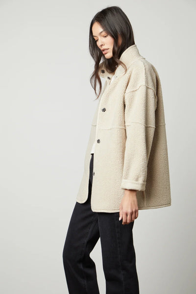 Velvet Albany Lux Sherpa Reversible Jacket / Ecru-nineNORTH | Men's & Women's Clothing Boutique