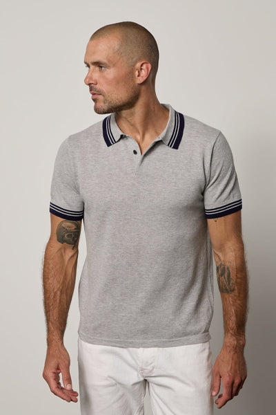 Velvet Finley Pique Polo / Heather Grey - nineNORTH | Men's & Women's Clothing Boutique