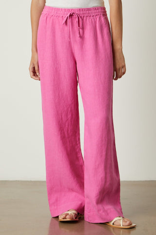 Velvet Gwyneth Heavy Linen Pant / Flamingo - nineNORTH | Men's & Women's Clothing Boutique