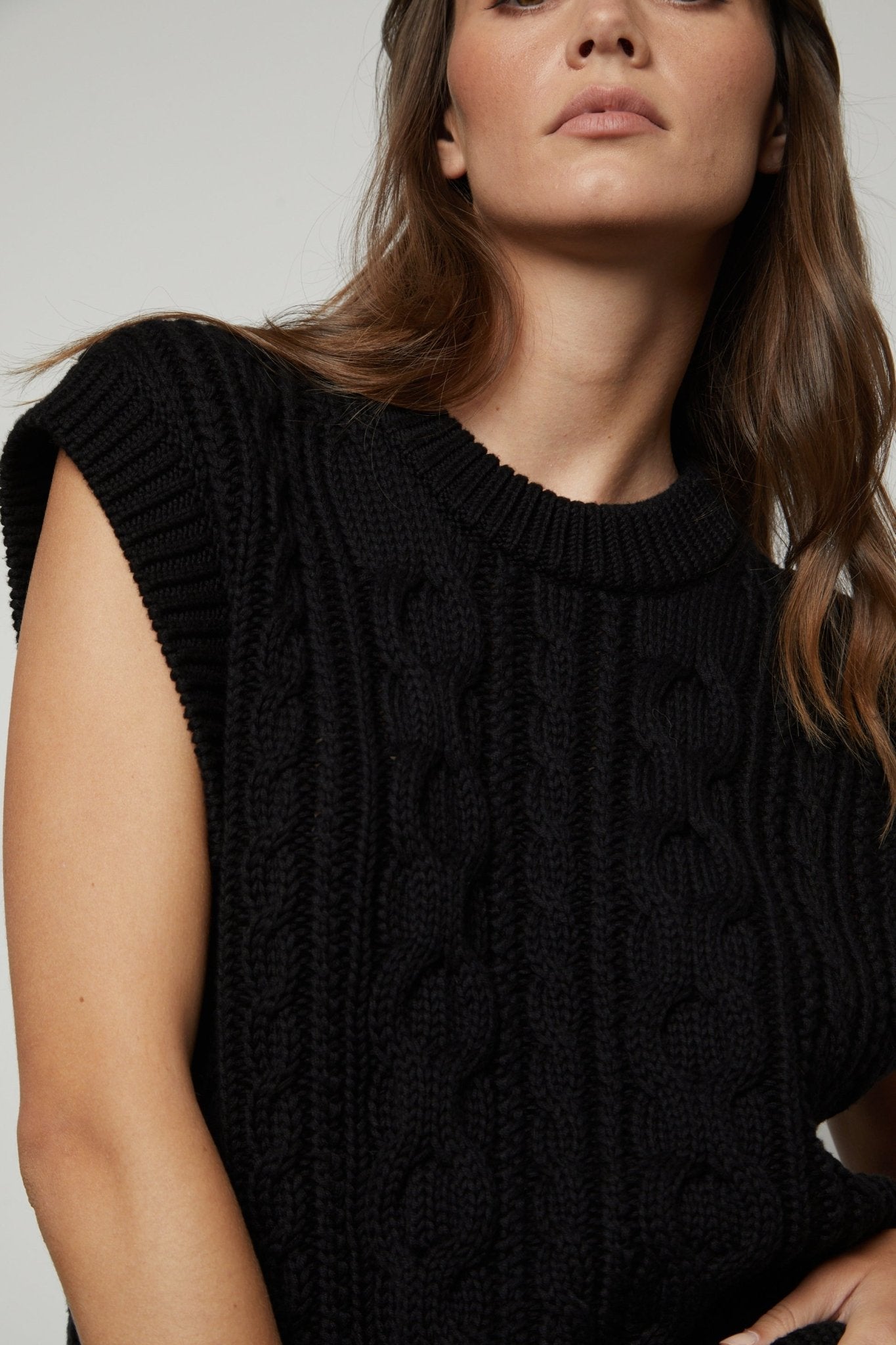 Velvet Hadden Cotton Sweater Vest / Black-nineNORTH | Men's & Women's Clothing Boutique