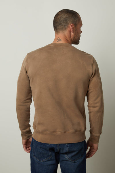 Velvet Matts Crew Neck Sweatshirt / Camel-nineNORTH | Men's & Women's Clothing Boutique